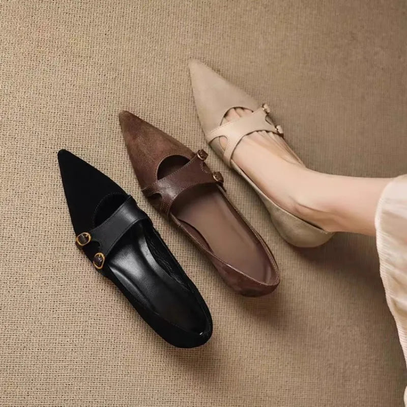 Elara Leather Pump Heels