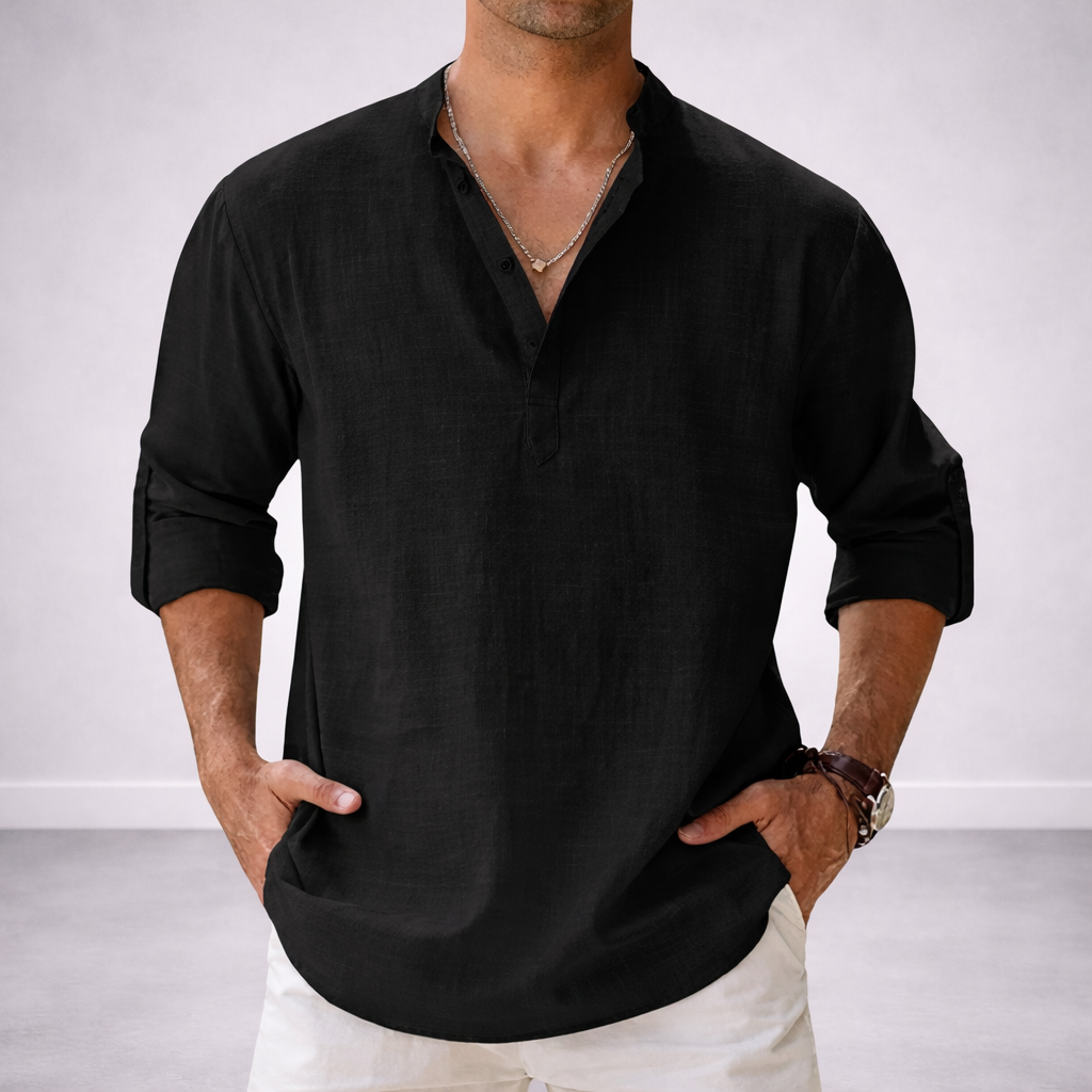 Serino Linen Dress Shirt