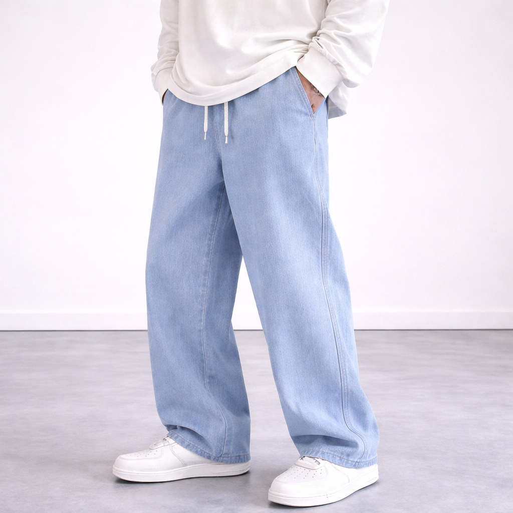 Serino Wide Drawstring Jeans