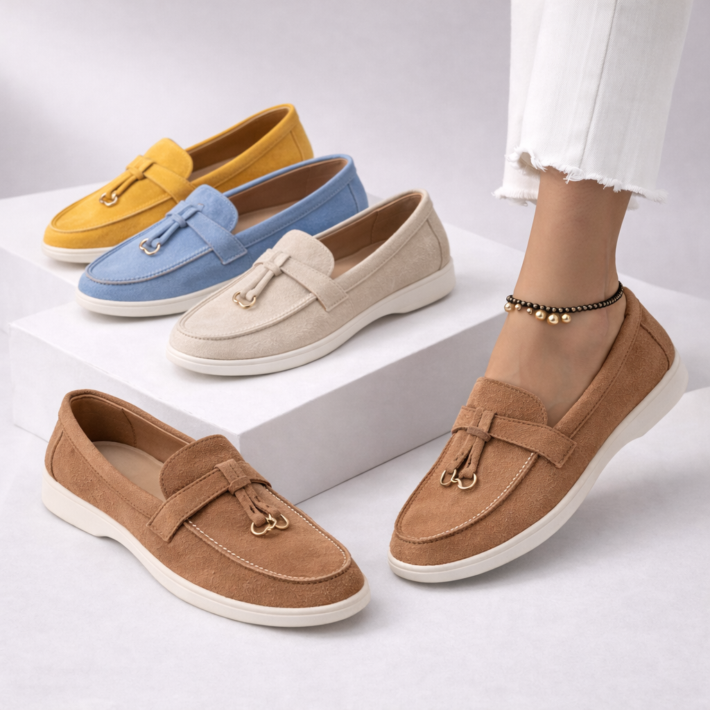 Elara Suede Loafers