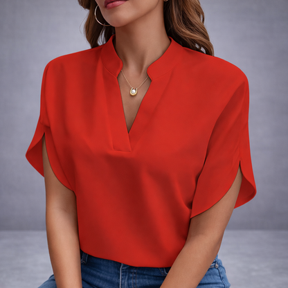 Elara V-Neck Blouse