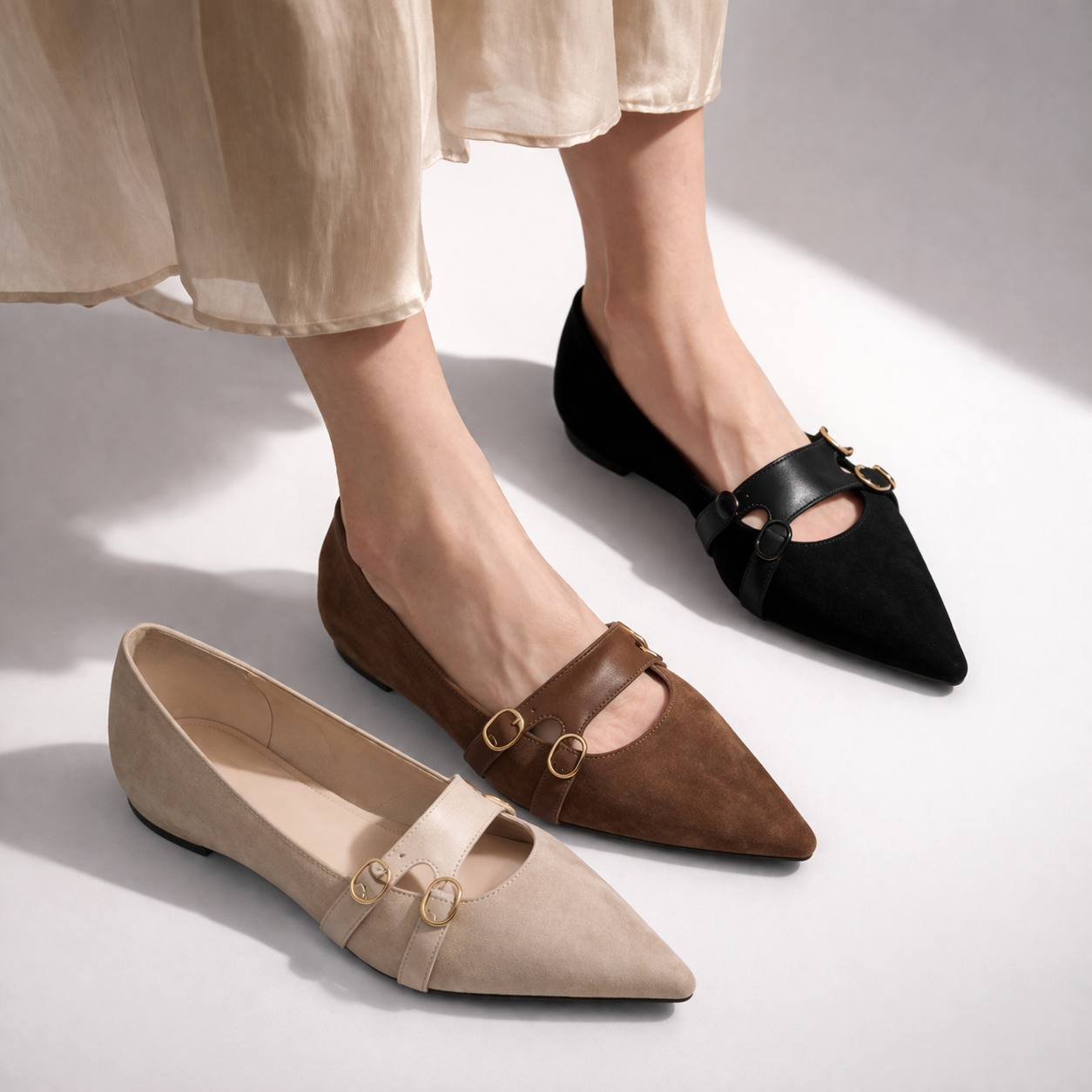 Elara Leather Pump Heels