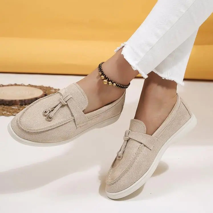 Elara Suede Loafers