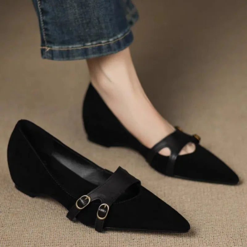 Elara Leather Pump Heels