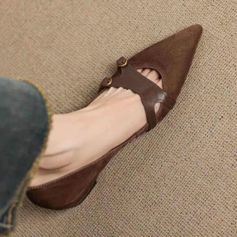 Elara Leather Pump Heels