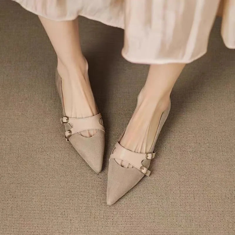 Elara Leather Pump Heels