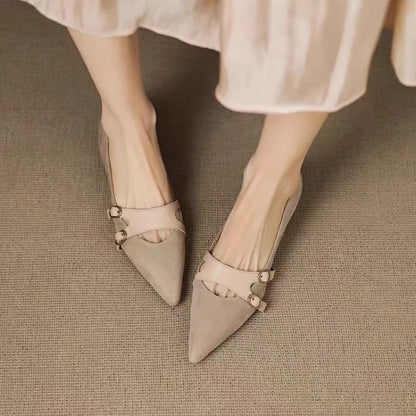 Elara Leather Pump Heels