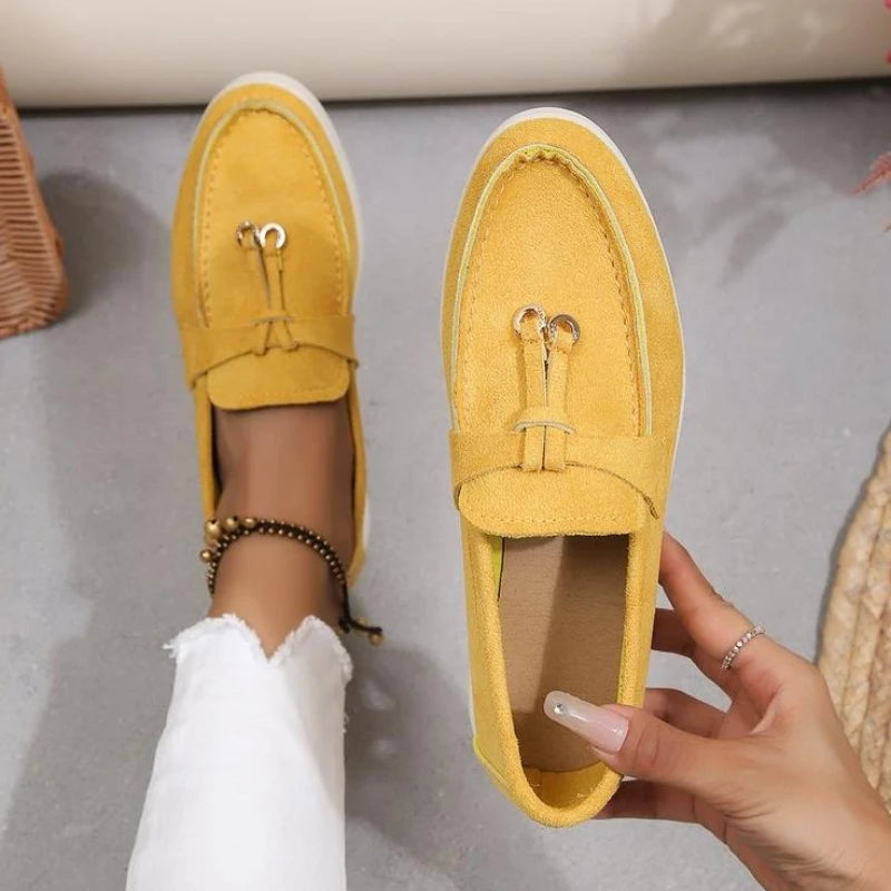 Elara Suede Loafers